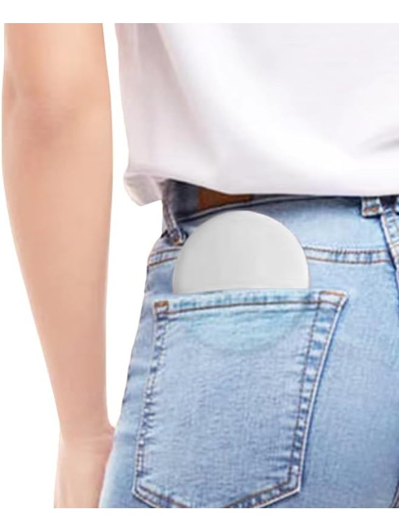 Portable LED Lighted Travel Makeup Mirror 1x/10x Magnification Makeup LED Mirror USB Compact Portable Folding Mini Makeup Vanity Mirror with Lights（White）