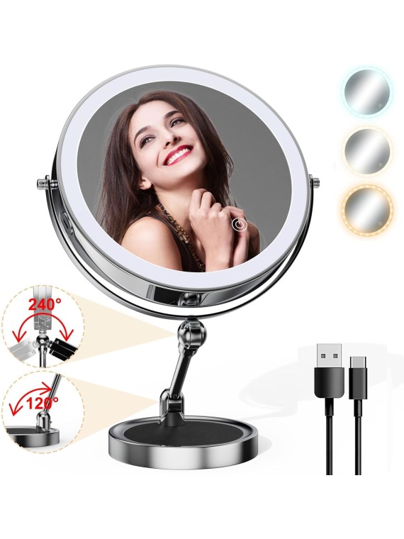 Rechargeable makeup mirror hotsell